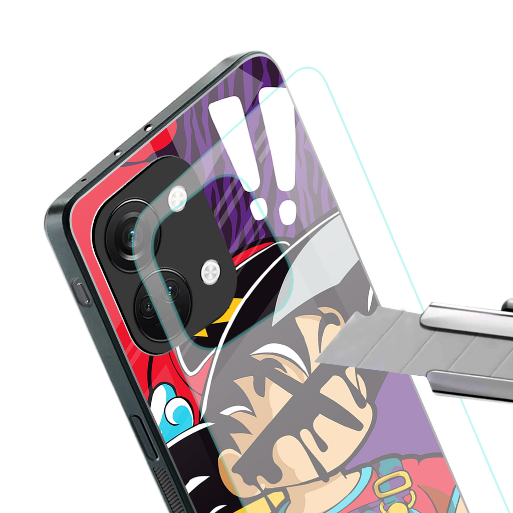 dragon ball z art back phone cover | glass case for oneplus nord 3