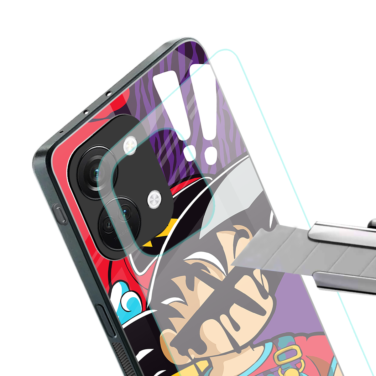 dragon ball z art back phone cover | glass case for oneplus nord 3