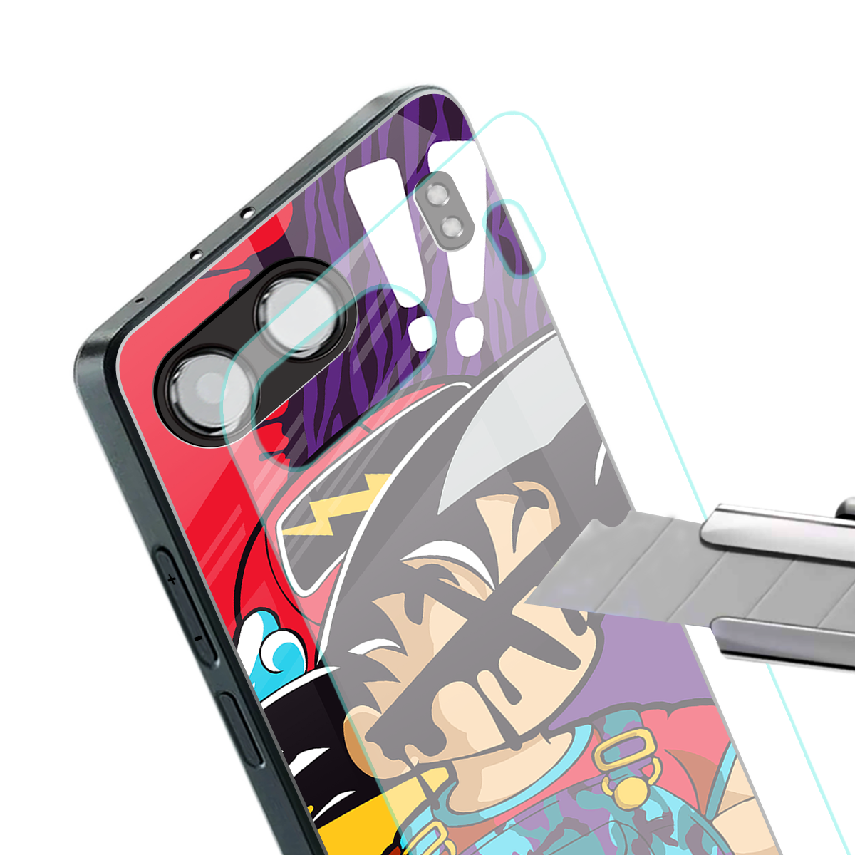 dragon ball z art back phone cover | glass case for oneplus nord 4