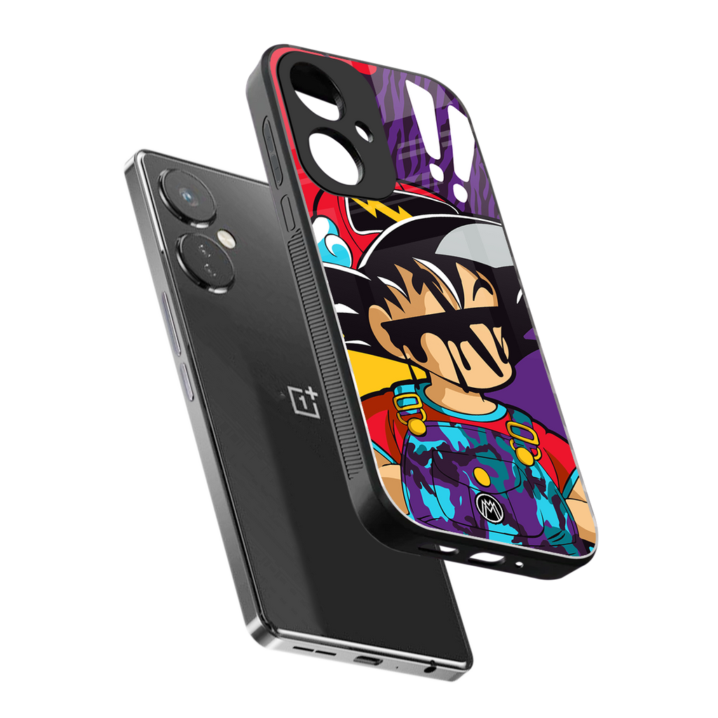 dragon ball z art back phone cover | glass case for oneplus nord ce 3