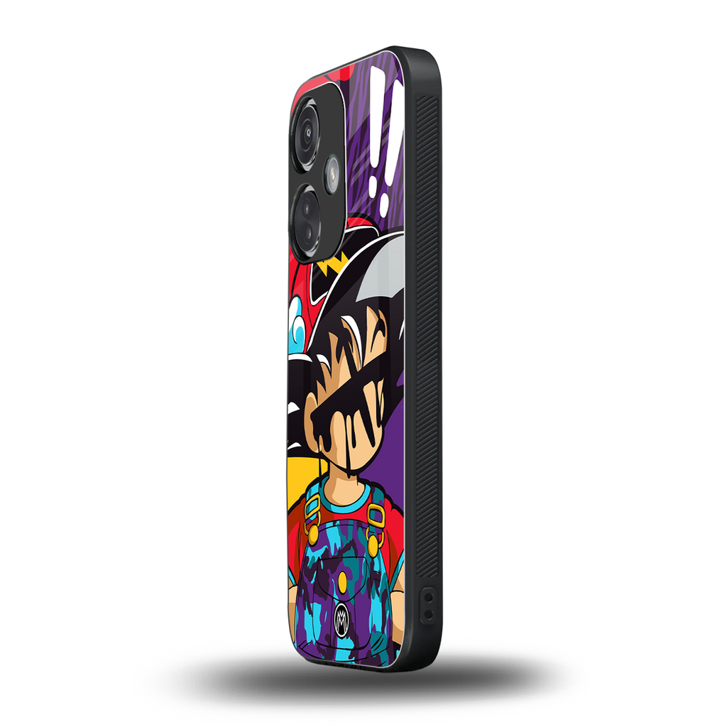 dragon ball z art back phone cover | glass case for oneplus nord ce 3