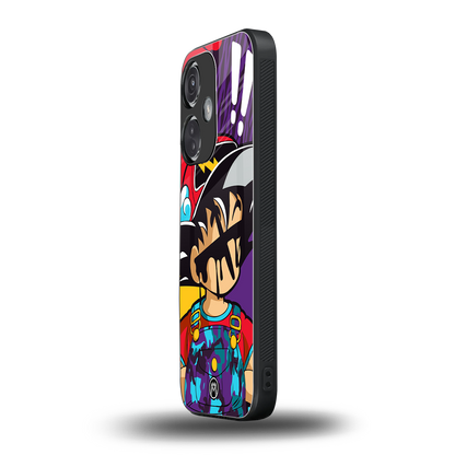 dragon ball z art back phone cover | glass case for oneplus nord ce 3