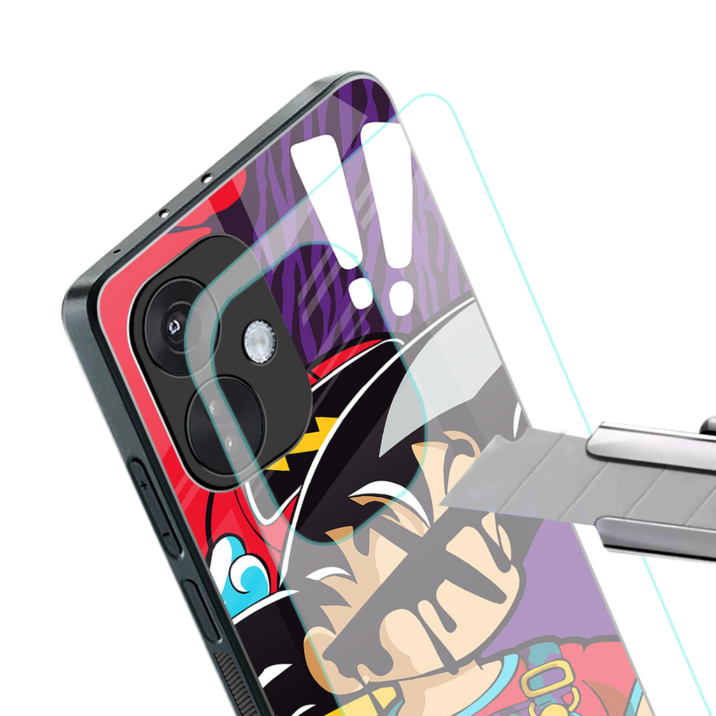 dragon ball z art back phone cover | glass case for oneplus nord ce 3