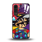 dragon ball z art back phone cover | glass case for oneplus nord ce 4 lite
