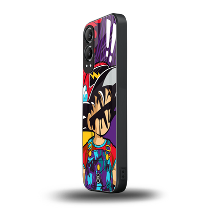 dragon ball z art back phone cover | glass case for oneplus nord ce 4 lite