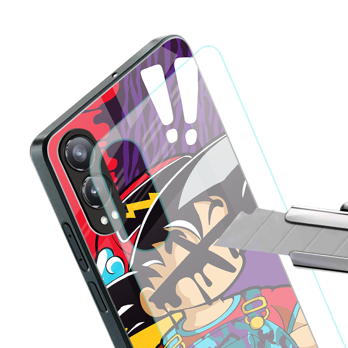 dragon ball z art back phone cover | glass case for oneplus nord ce 4 lite