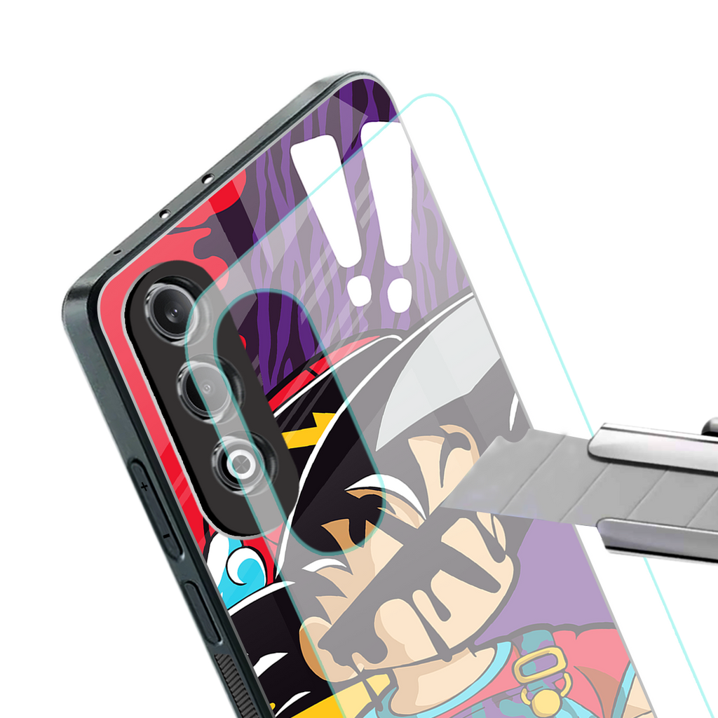 dragon ball z art back phone cover | glass case for oneplus nord ce 4