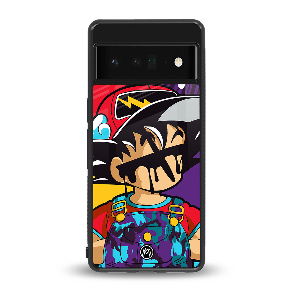 dragon ball z art back phone cover | glass case for google pixel 6 pro
