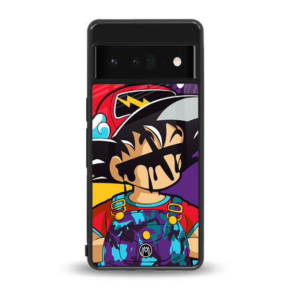 dragon ball z art back phone cover | glass case for google pixel 6 pro