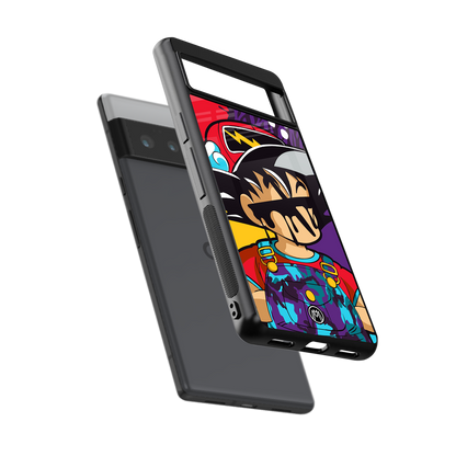 dragon ball z art back phone cover | glass case for google pixel 6 pro