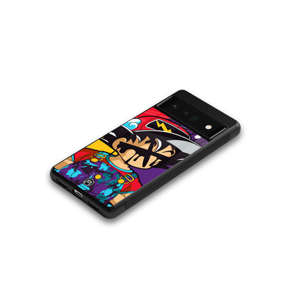dragon ball z art back phone cover | glass case for google pixel 6 pro