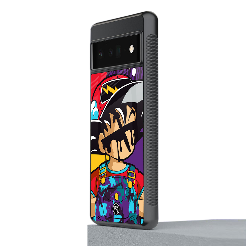 dragon ball z art back phone cover | glass case for google pixel 6 pro