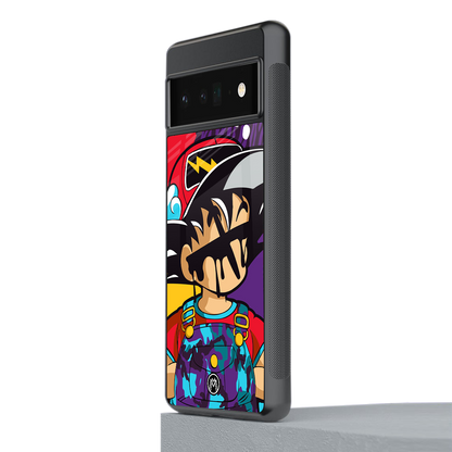 dragon ball z art back phone cover | glass case for google pixel 6 pro