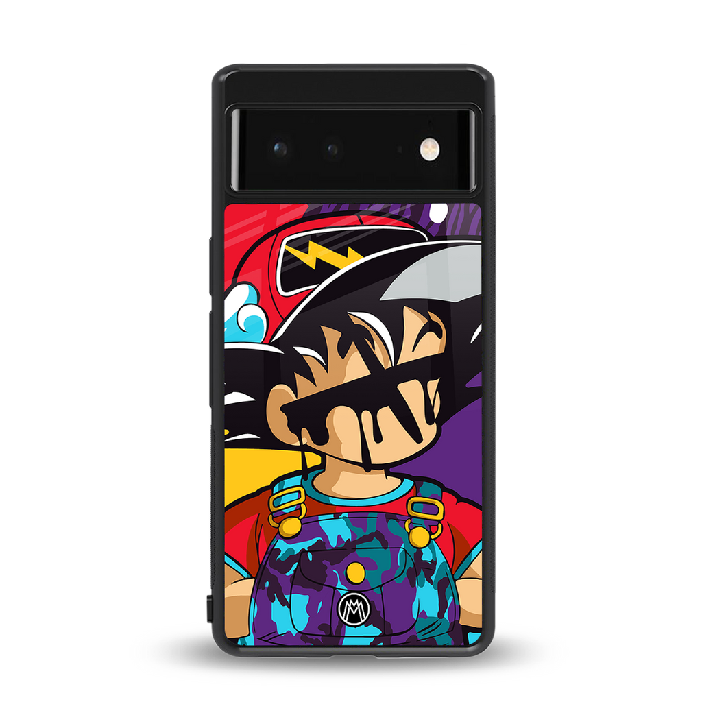 dragon ball z art back phone cover | glass case for google pixel 6