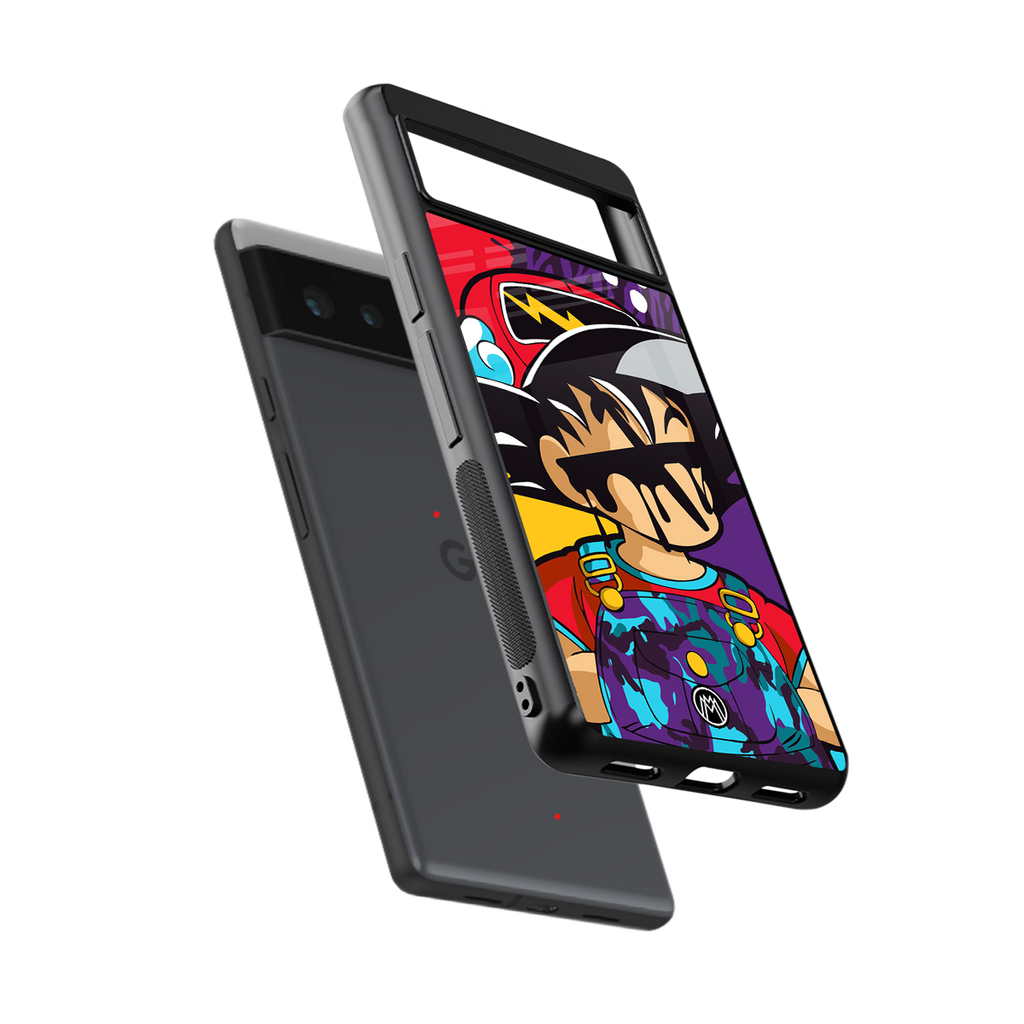dragon ball z art back phone cover | glass case for google pixel 6