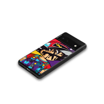 dragon ball z art back phone cover | glass case for google pixel 6