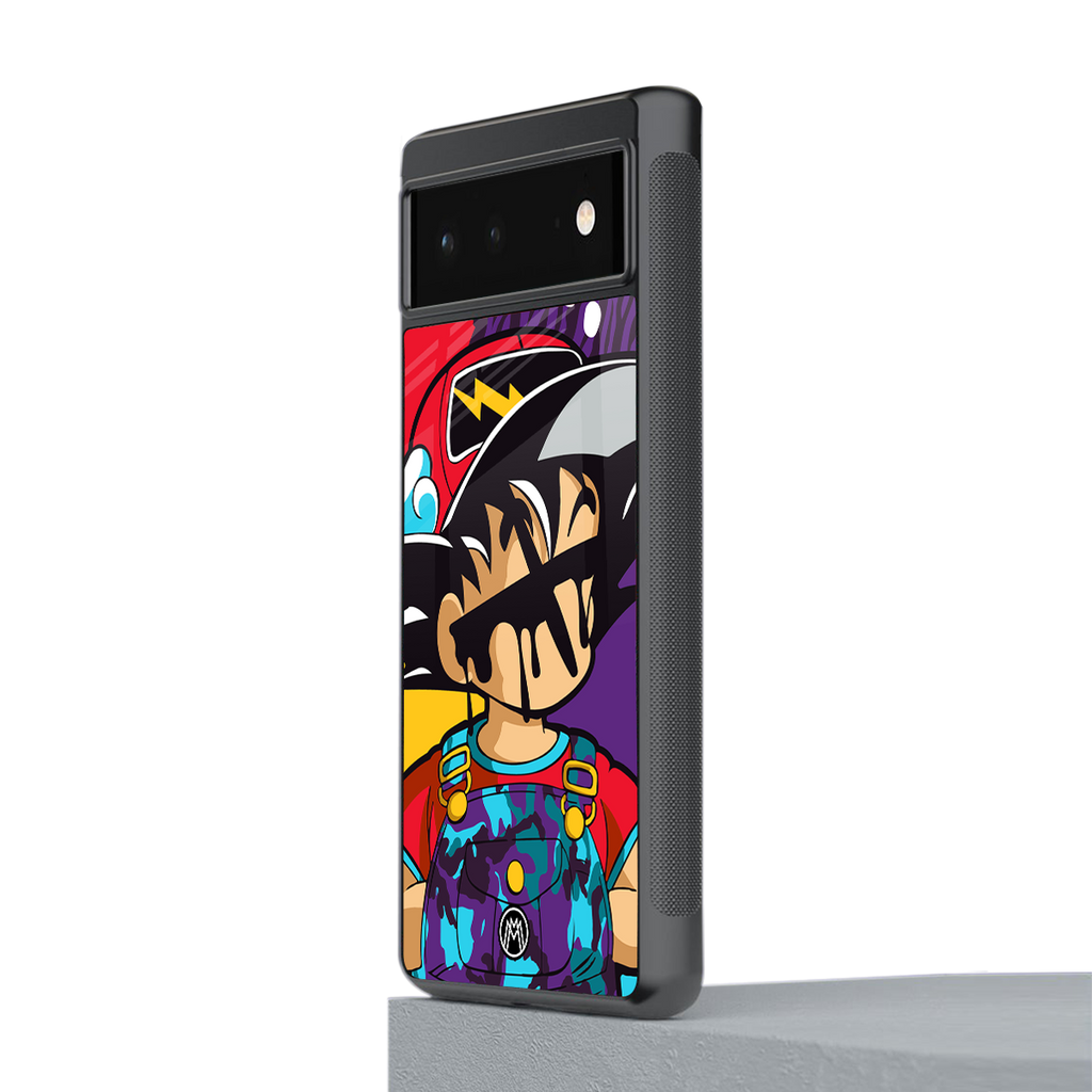 dragon ball z art back phone cover | glass case for google pixel 6