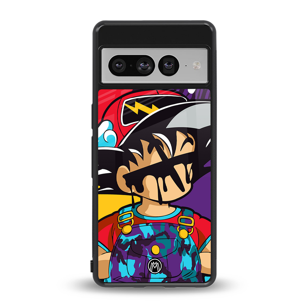 dragon ball z art back phone cover | glass case for google pixel 7 pro