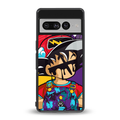 dragon ball z art back phone cover | glass case for google pixel 7 pro