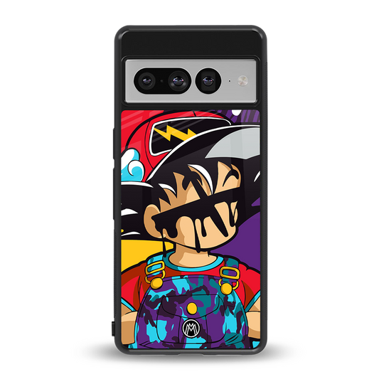 dragon ball z art back phone cover | glass case for google pixel 7 pro
