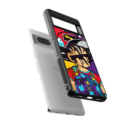 dragon ball z art back phone cover | glass case for google pixel 7 pro