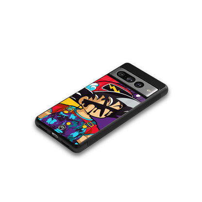 dragon ball z art back phone cover | glass case for google pixel 7 pro