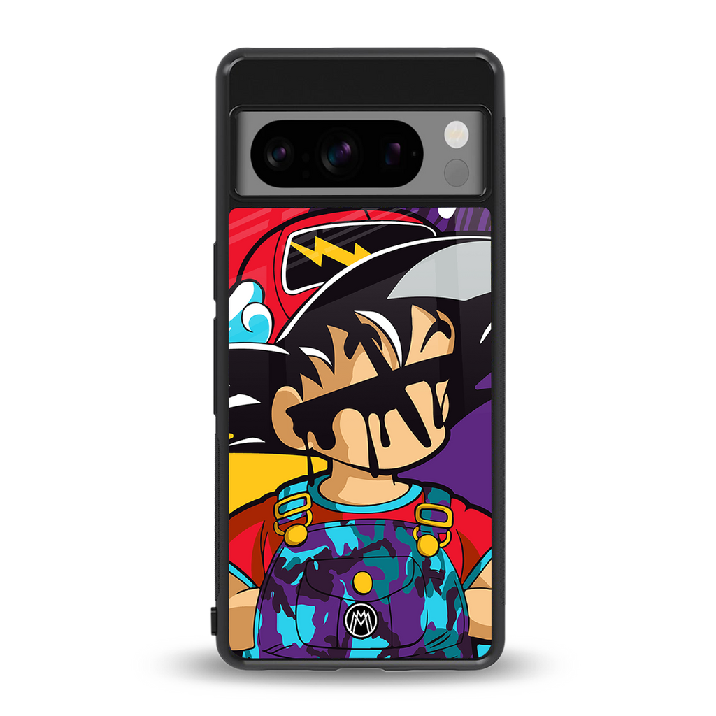 dragon ball z art back phone cover | glass case for google pixel 8 pro