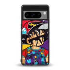 dragon ball z art back phone cover | glass case for google pixel 8 pro