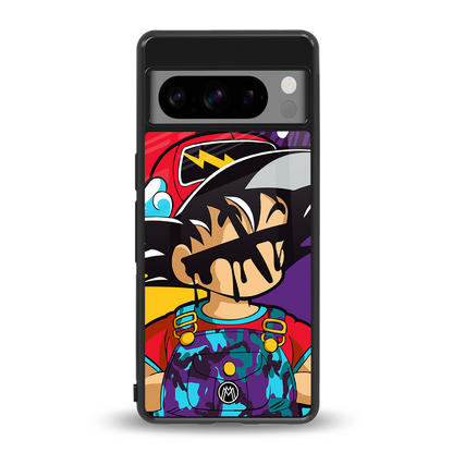 dragon ball z art back phone cover | glass case for google pixel 8 pro