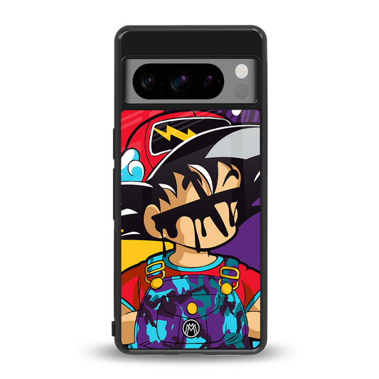 dragon ball z art back phone cover | glass case for google pixel 8 pro