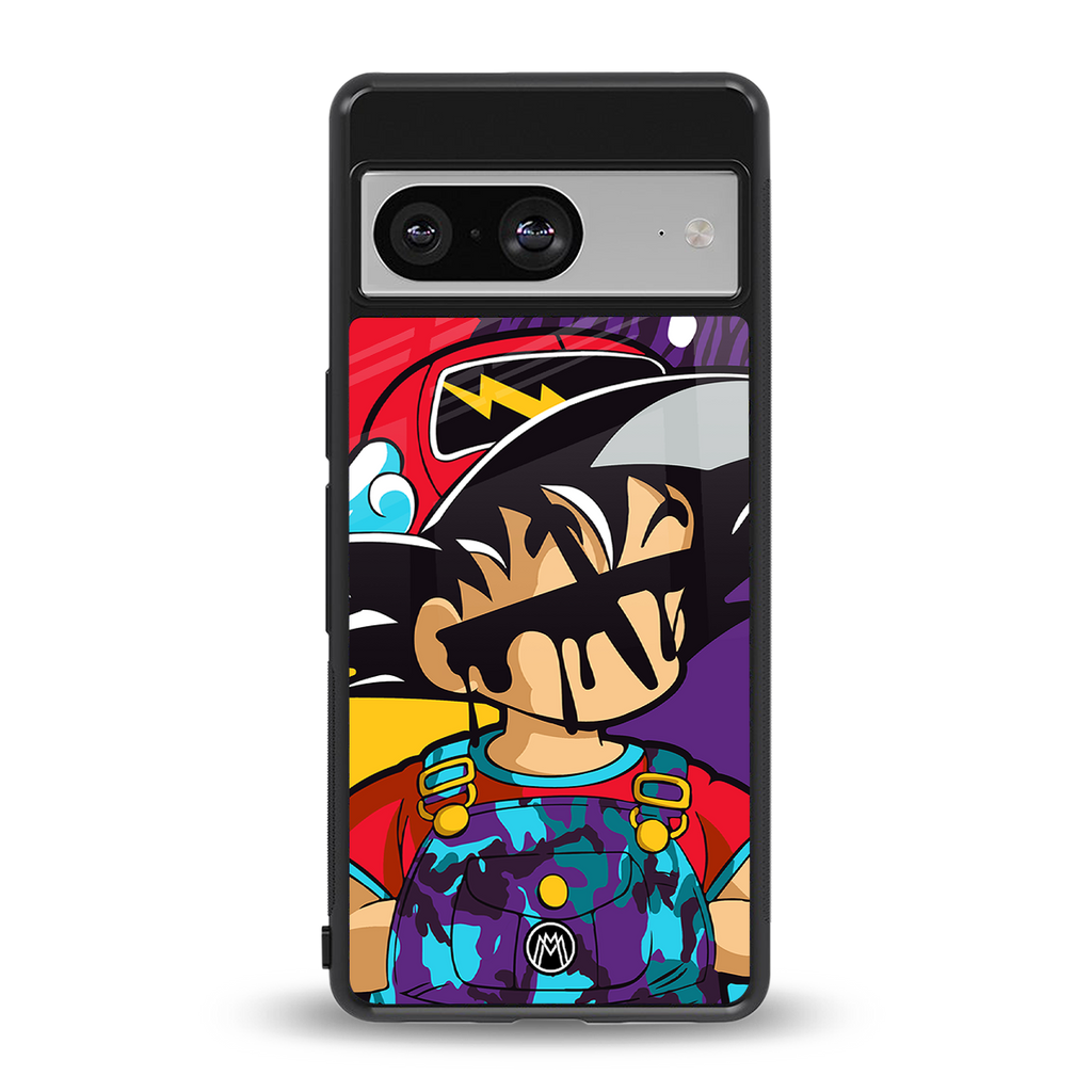 dragon ball z art back phone cover | glass case for Google Pixel 8