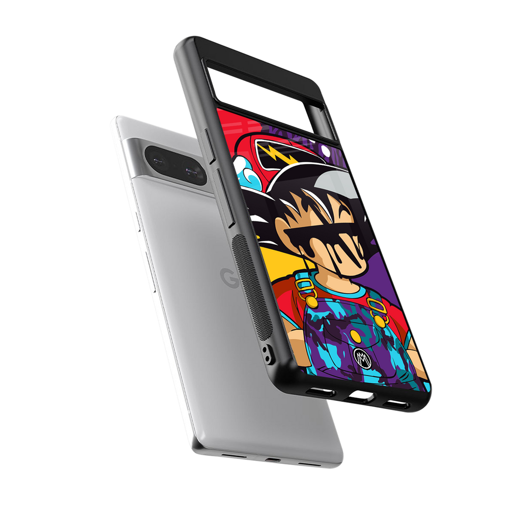dragon ball z art back phone cover | glass case for Google Pixel 8