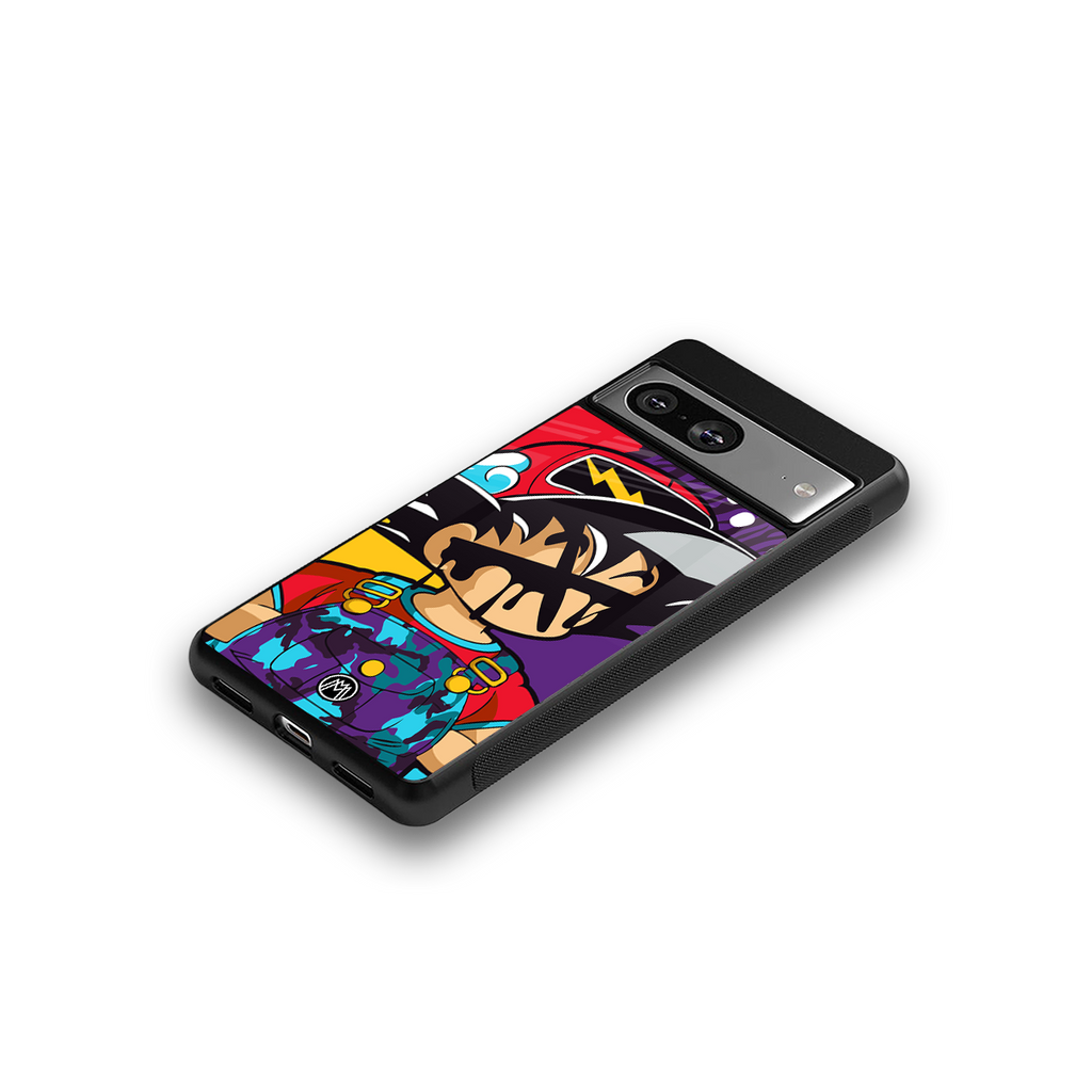 dragon ball z art back phone cover | glass case for Google Pixel 8