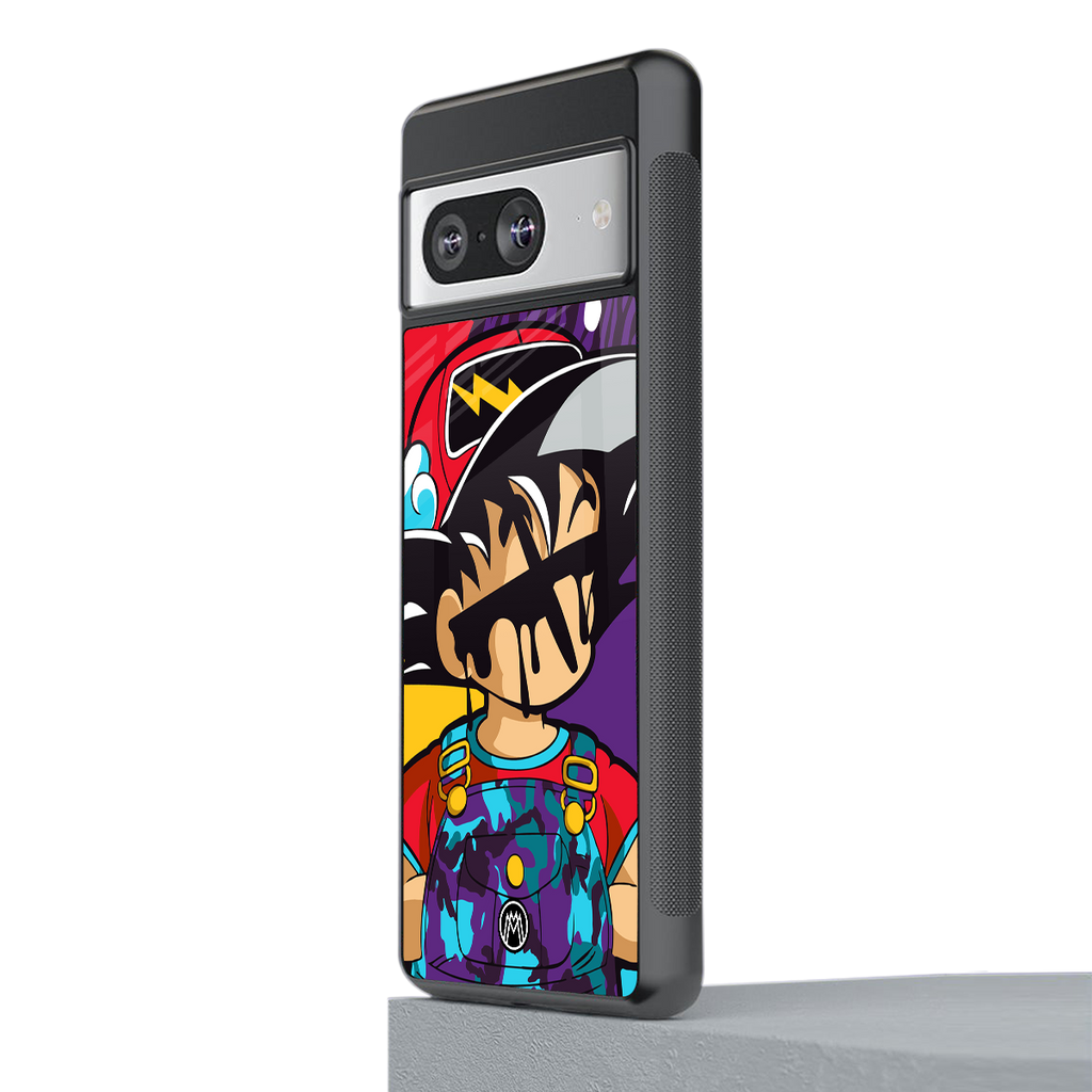 dragon ball z art back phone cover | glass case for Google Pixel 8