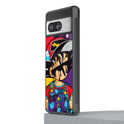 dragon ball z art back phone cover | glass case for Google Pixel 8