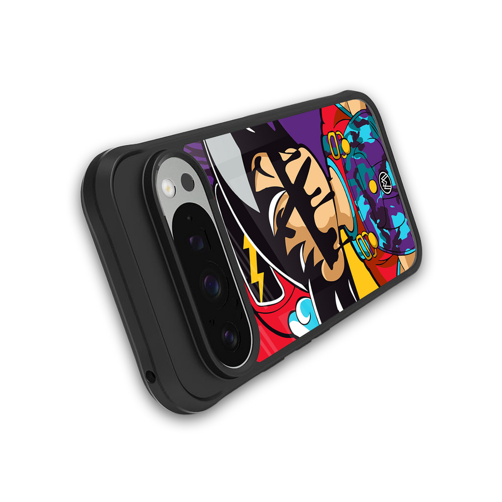 dragon ball z art back phone cover | glass case for google pixel 9 pro xl