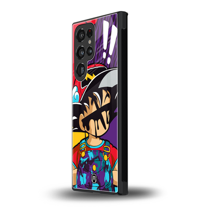 dragon ball z art back phone cover | glass case for samsung galaxy s23 ultra