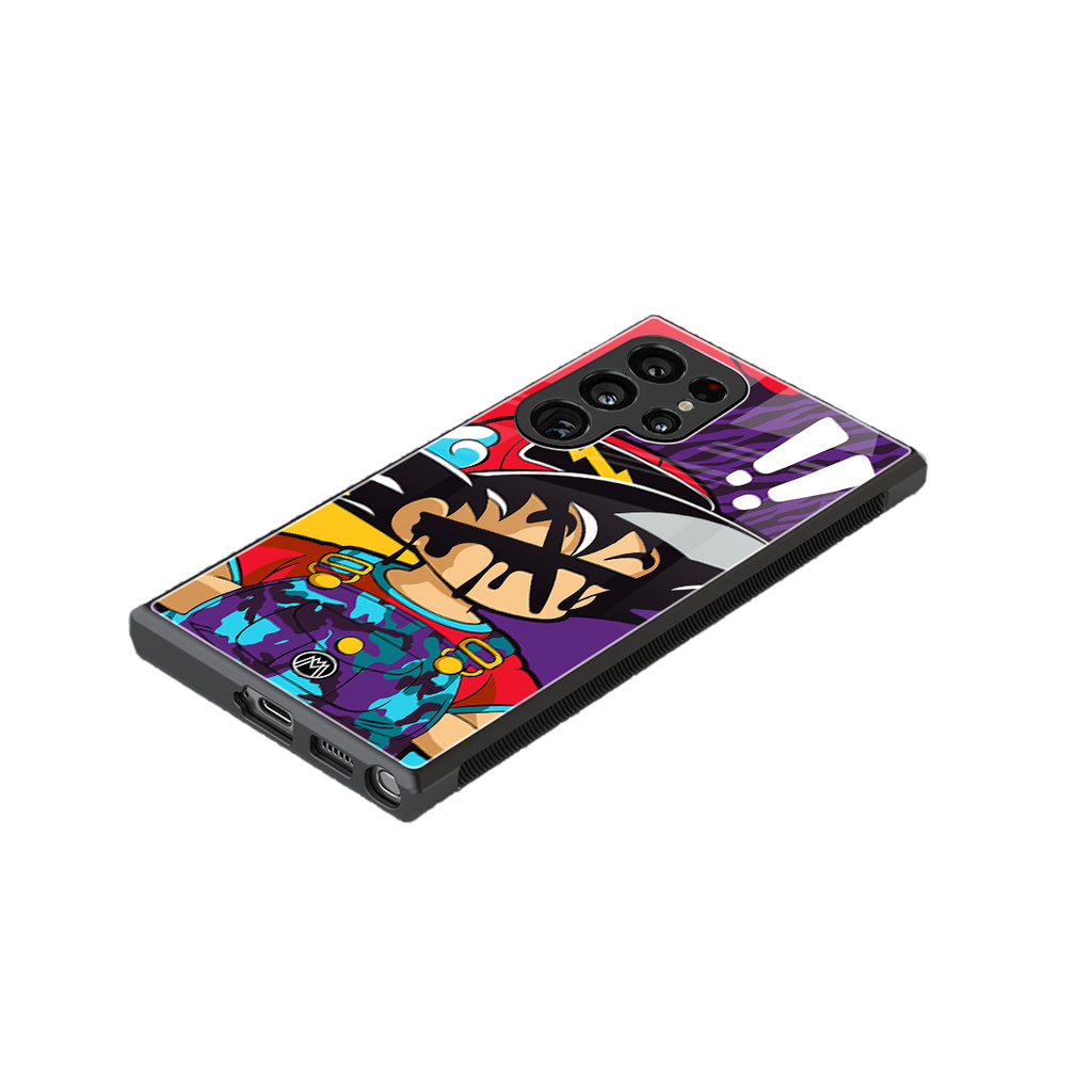dragon ball z art back phone cover | glass case for samsung galaxy s23 ultra