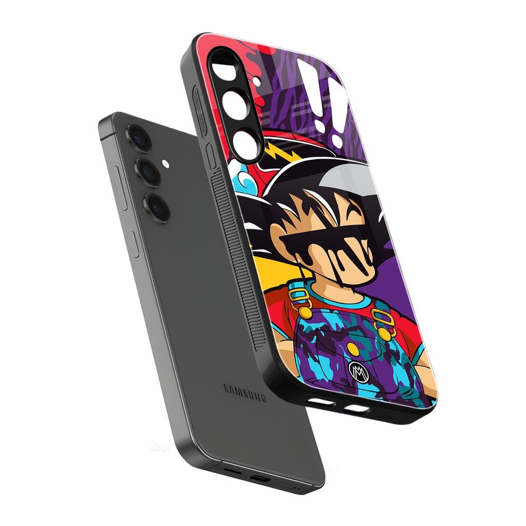 dragon ball z art back phone cover | glass case for samsung galaxy s24 plus