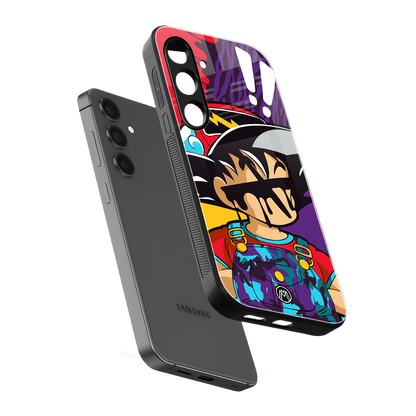 dragon ball z art back phone cover | glass case for samsung galaxy s24 plus