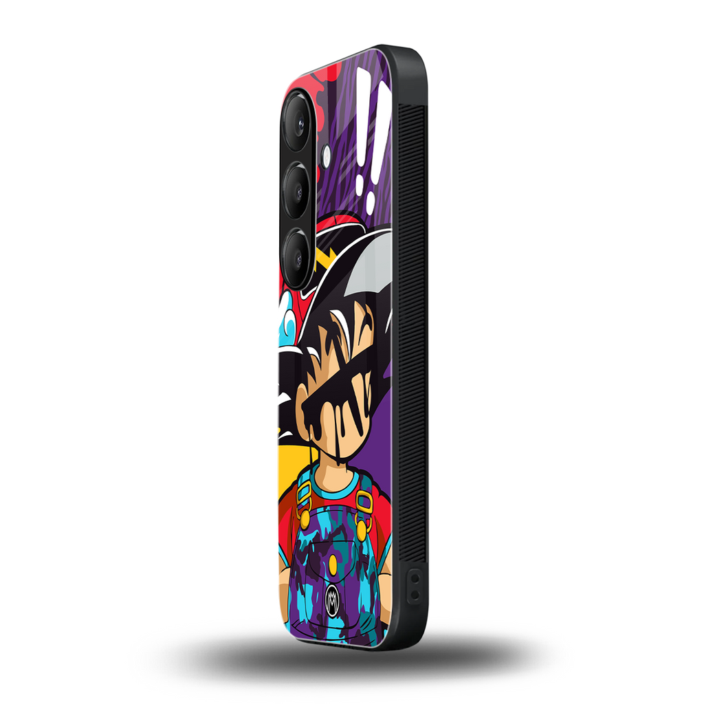 dragon ball z art back phone cover | glass case for samsung galaxy s24 plus