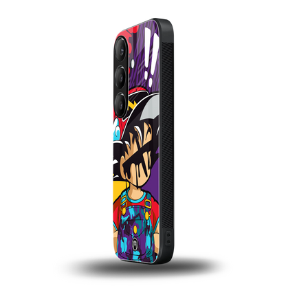 dragon ball z art back phone cover | glass case for samsung galaxy s23
