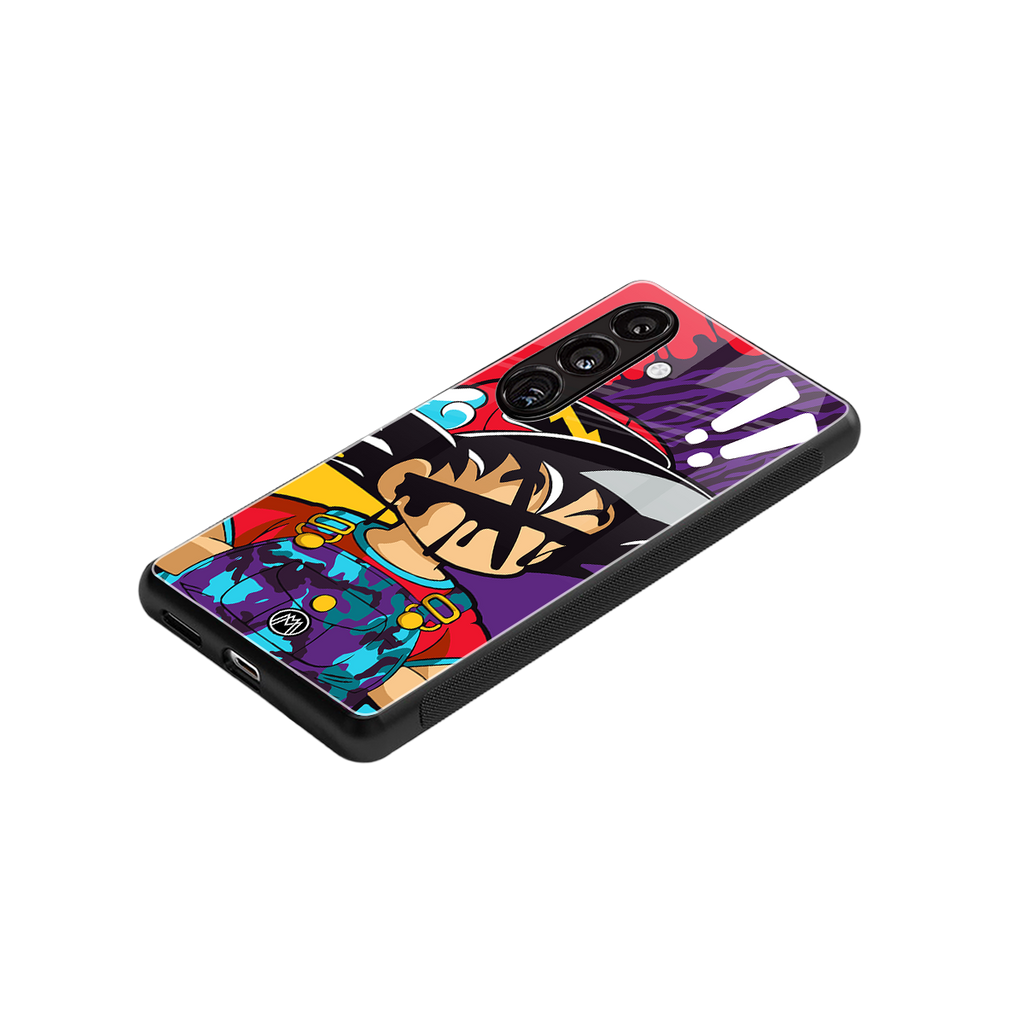 dragon ball z art back phone cover | glass case for samsung galaxy s24