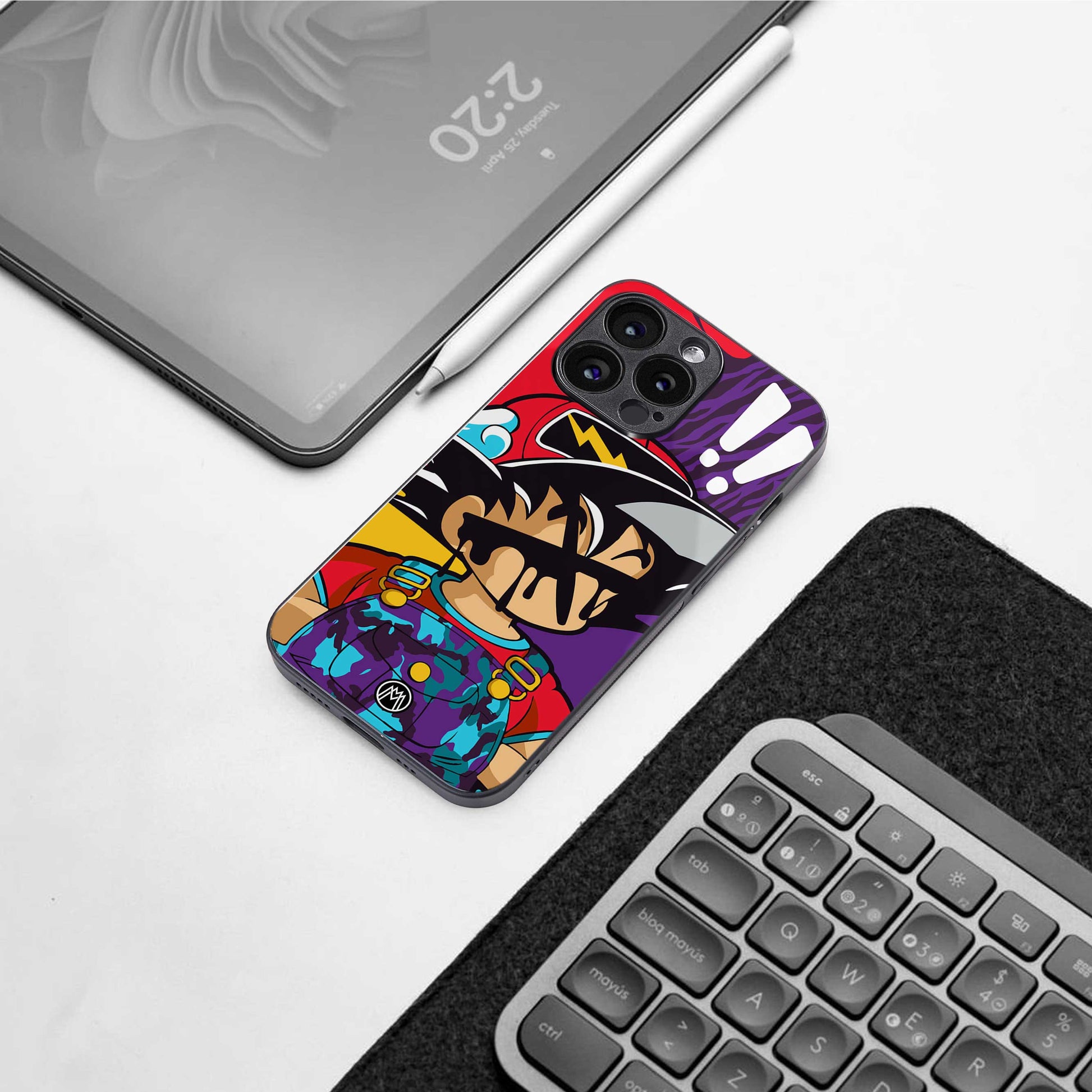 dragon ball z art back phone cover | glass case for samsung galaxy s23