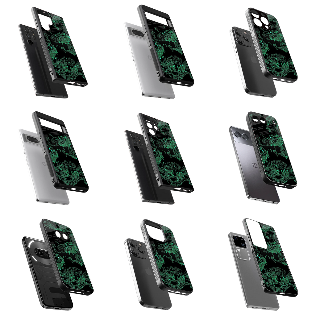 Durable Glass Back Mobile Case for iPhone, Samsung, OnePlus, Google Pixel, Redmi, Vivo, Oppo