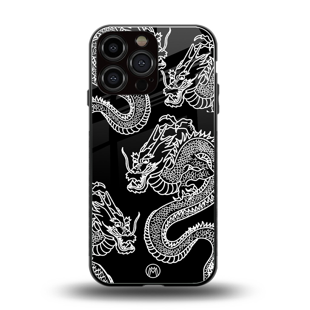 dragons back phone cover | glass case for iphone 15 pro max