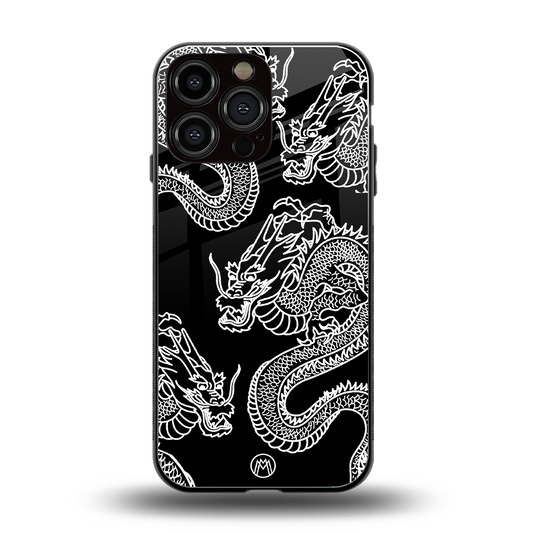 dragons back phone cover | glass case for iphone 15 pro max