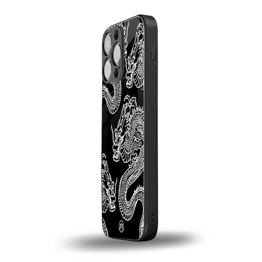 dragons back phone cover | glass case for iphone 15 pro max