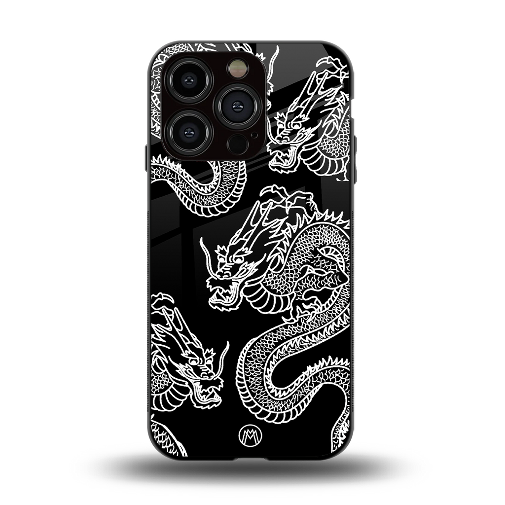 dragons back phone cover | glass case for iphone 15 pro
