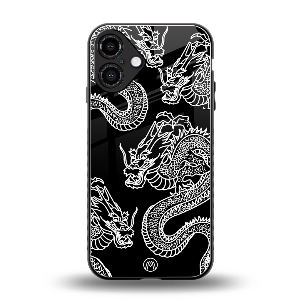 dragons back phone cover | glass case for iphone 16 plus